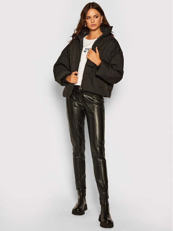 PINKO PINKO Zimné bundy Fiore Al 20-21 BLK01 1G1543 Y6BP Čierna Oversize