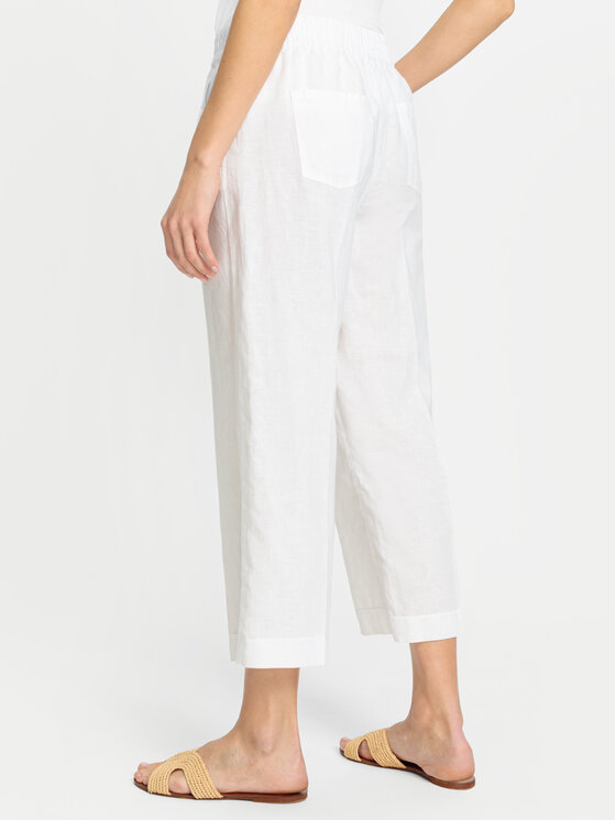 Olsen Olsen Culotte nadrág 14002175 Fehér Relaxed Fit