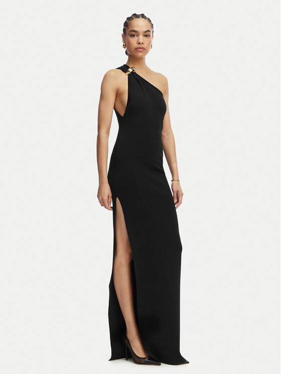 Elisabetta Franchi Rochie de seară AM-43B-62E2-V600 Negru Slim Fit