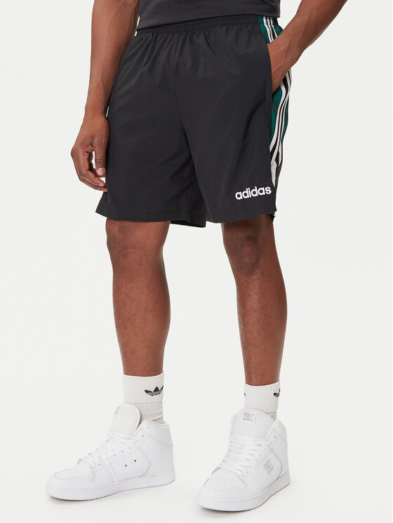adidas adidas Pantaloni scurți sport 90s Football JX3077 Negru Loose Fit