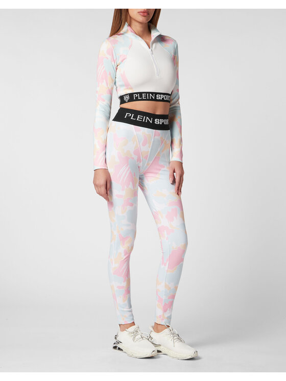 Plein Sport Plein Sport Legginsy 12983 Różowy Active Fit