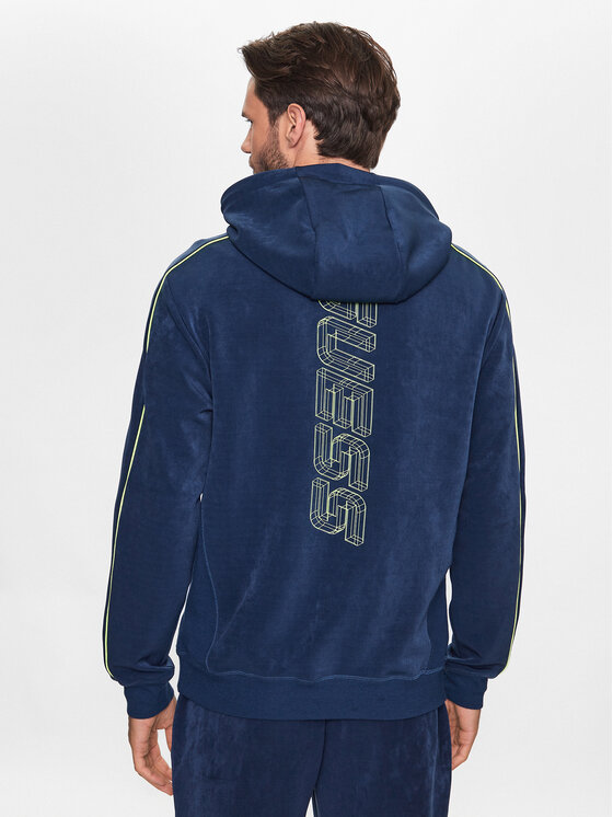 Guess Guess Bluza Z3YQ08 KBC00 Granatowy Regular Fit