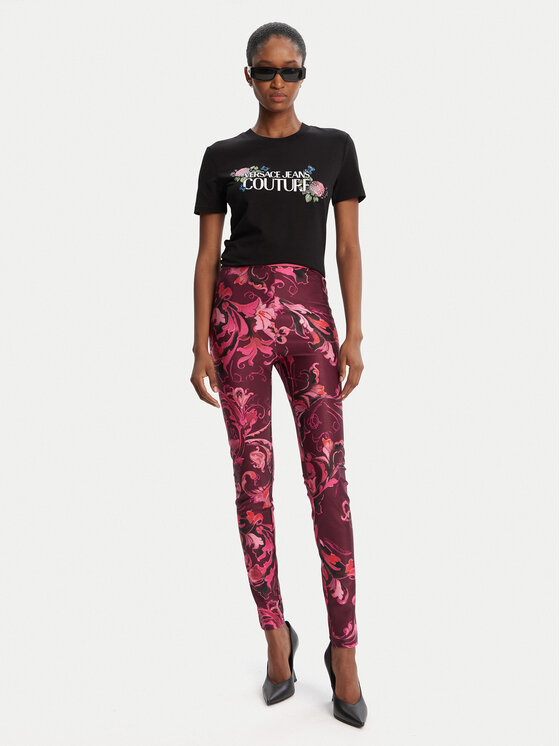Versace Jeans Couture Versace Jeans Couture Legginsy 79HAC101 JS501 Różowy Slim Fit