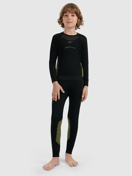 4F 4F Komplet bielizny termoaktywnej SKI UNDERWEAR Czarny