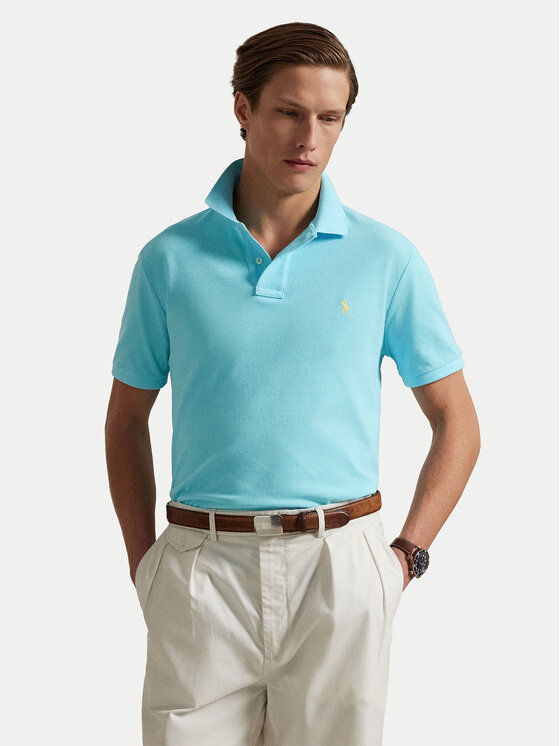 Polo Ralph Lauren Polokošeľa 710536856449 Tyrkysová Slim Fit