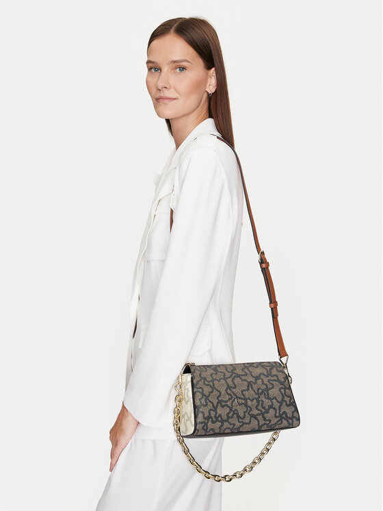 TOUS TOUS Дамска чанта Bolso Hombro-Band K Icon 2002003202 Кафяв