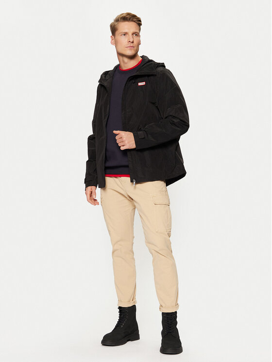 Hunter Hunter Prijelazna jakna Trevor HARM0030242 Crna Regular Fit