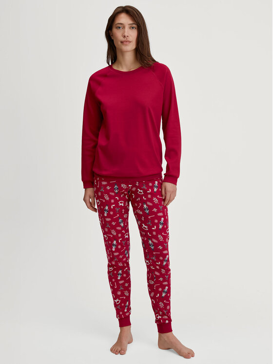 Calida Calida Piżama 41395 Czerwony Regular Fit