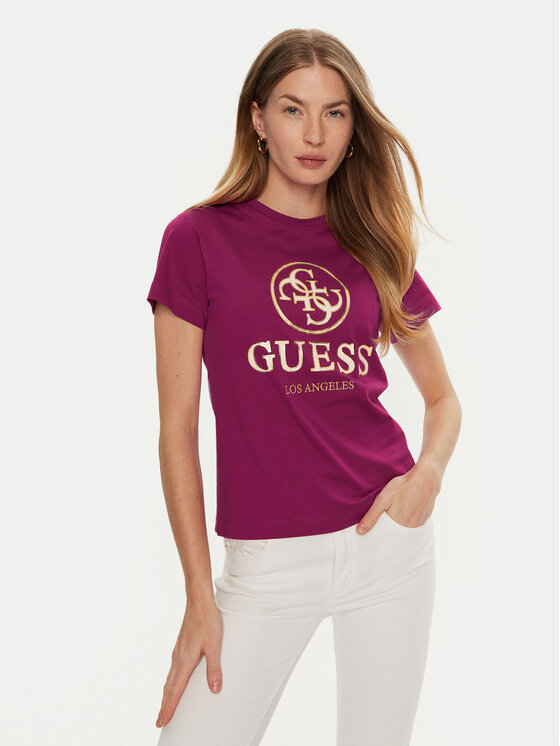 Guess T-krekls V4BI00 I3Z14 Rozā Regular Fit