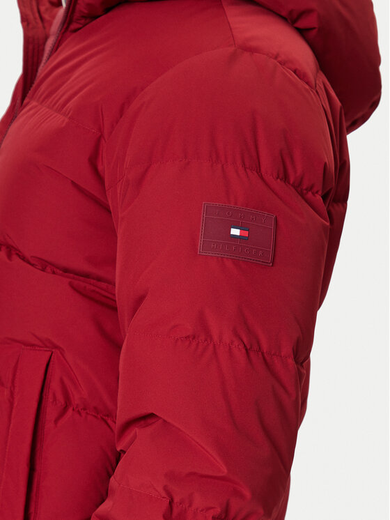 Tommy Hilfiger Tommy Hilfiger Pūkinė striukė MW0MW40616 Raudona Regular Fit