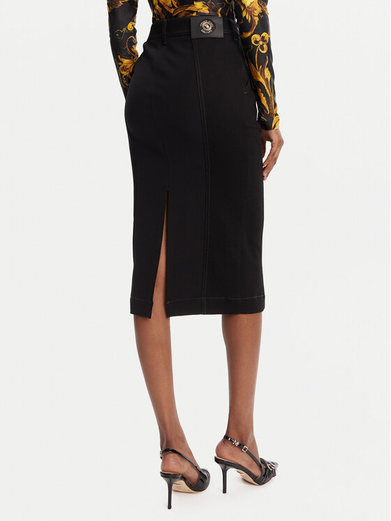 Versace Jeans Couture Versace Jeans Couture Džínová sukně 79HAE84M DT037 Černá Slim Fit