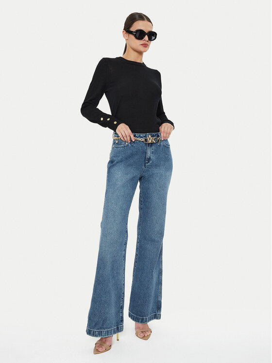 MICHAEL Michael Kors MICHAEL Michael Kors Πουλόβερ MS460XH4VR Μαύρο Regular Fit