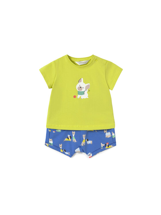 Mayoral Komplet t-shirt i spodenki 1206 Kolorowy Regular Fit