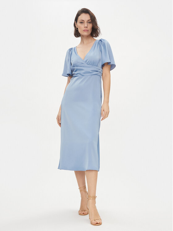 YAS YAS Koktel haljina Athena 26032476 Plava Regular Fit