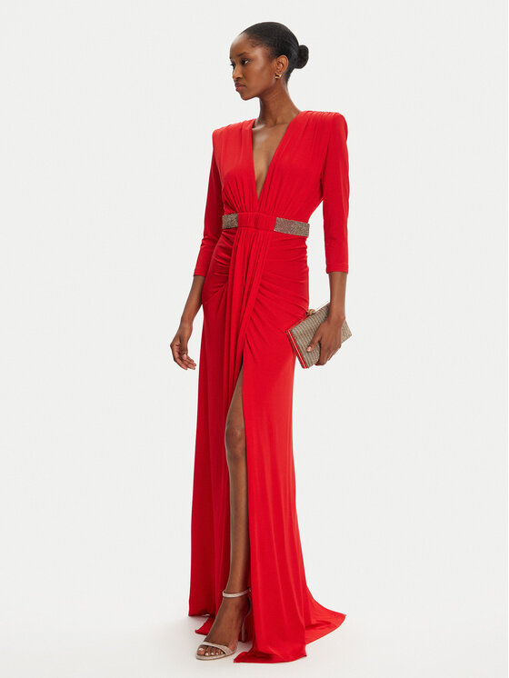 Babylon Babylon Abito da sera S00862 Rosso Regular Fit