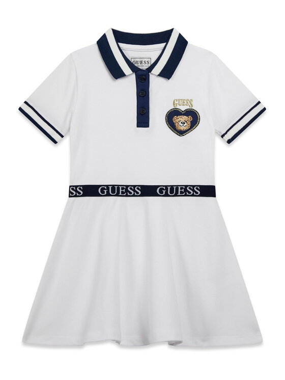 Guess Guess Rochie de zi K6RK14 K7064 Alb Regular Fit