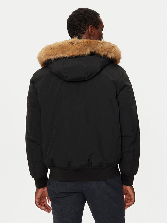 Tommy Hilfiger Tommy Hilfiger Pūkinė striukė Rockie MW0MW37412 Juoda Regular Fit