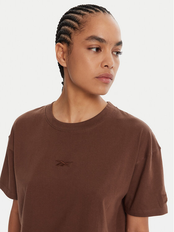 Reebok Reebok T-shirt RK25315CCW Smeđa Regular Fit