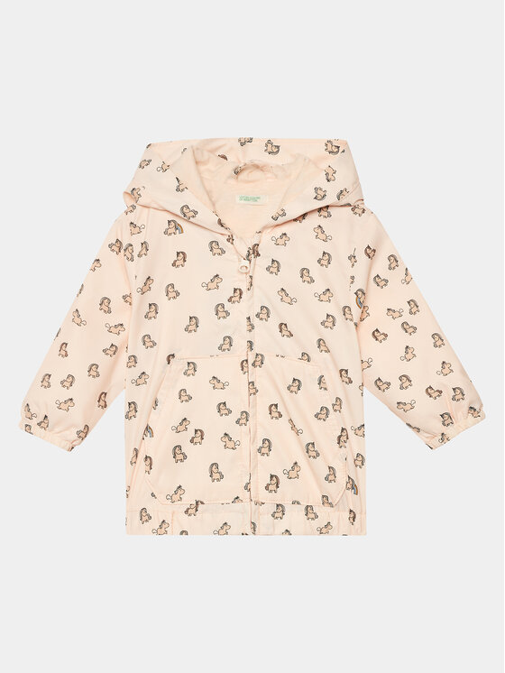 United Colors Of Benetton Geacă 2MAWAN00Q Roz Regular Fit