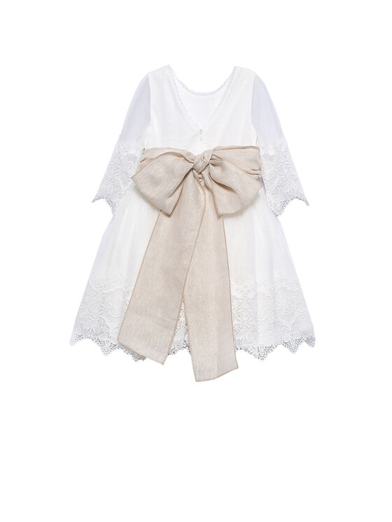 Abel & Lula Abel & Lula Елегантне плаття 5028 Білий Regular Fit