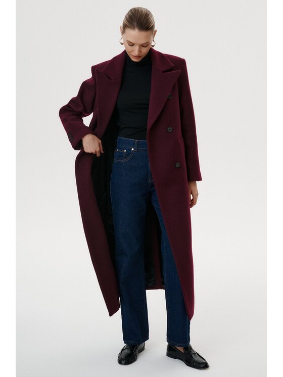 MARI PRETI MARI PRETI Cappotto Caldessa Bordeaux Regular Fit