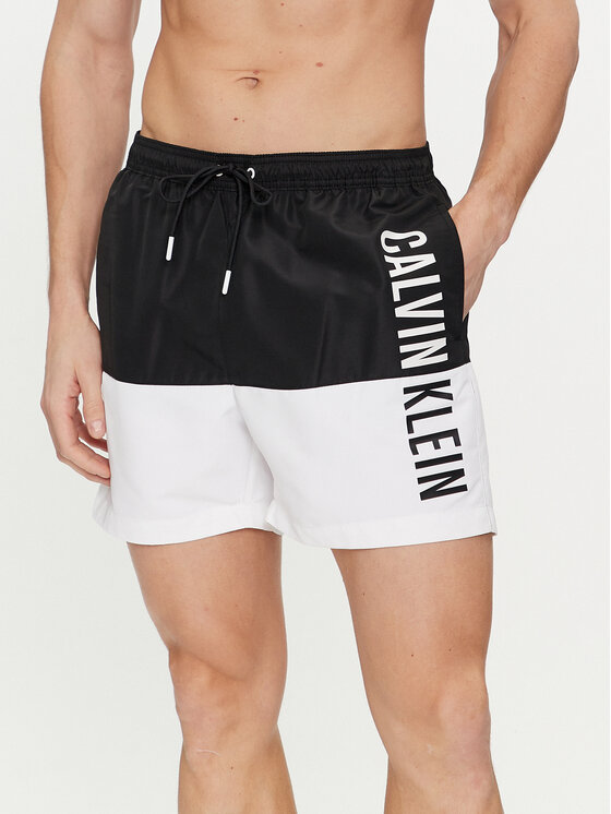 Calvin Klein Swimwear Kopalne hlače KM0KM00994 Črna Regular Fit