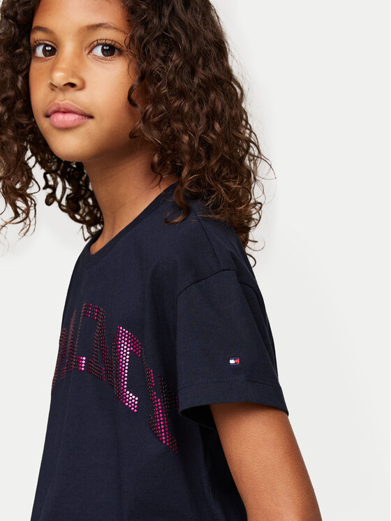 Tommy Hilfiger Tommy Hilfiger Póló KG0KG08357 M Sötétkék Regular Fit
