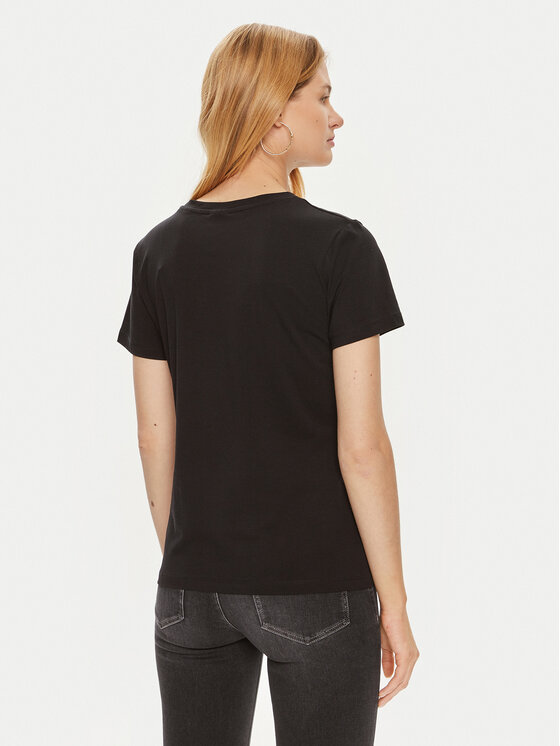 Guess Guess Футболка V4YI09 J1314 Чорний Regular Fit