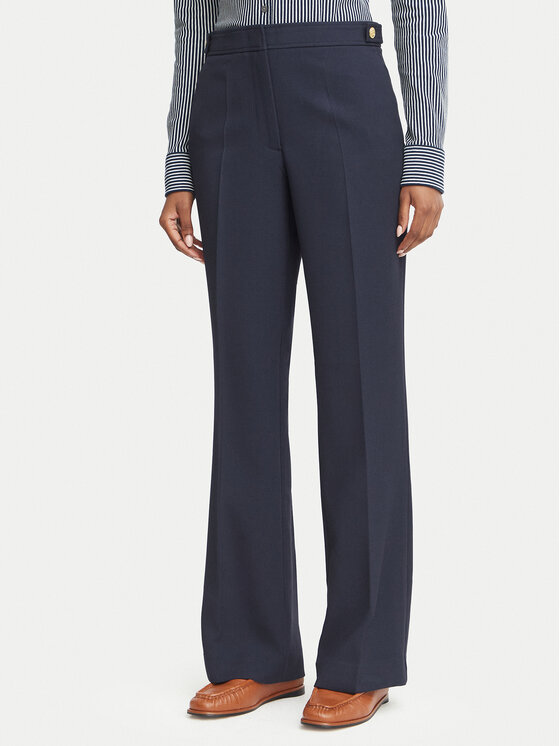 Tommy Hilfiger Tommy Hilfiger Текстилни панталони WW0WW52204 Тъмносин Bootcut Fit