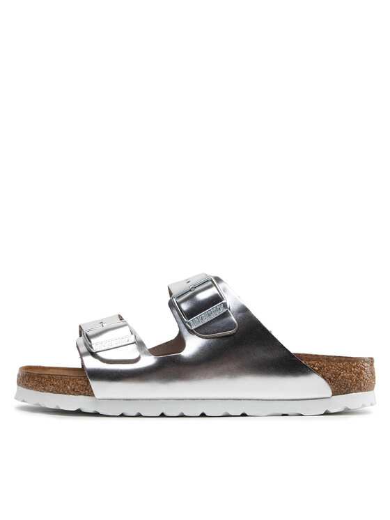 Birkenstock Birkenstock Papucs Arizona Metallic 1005961 Ezüst