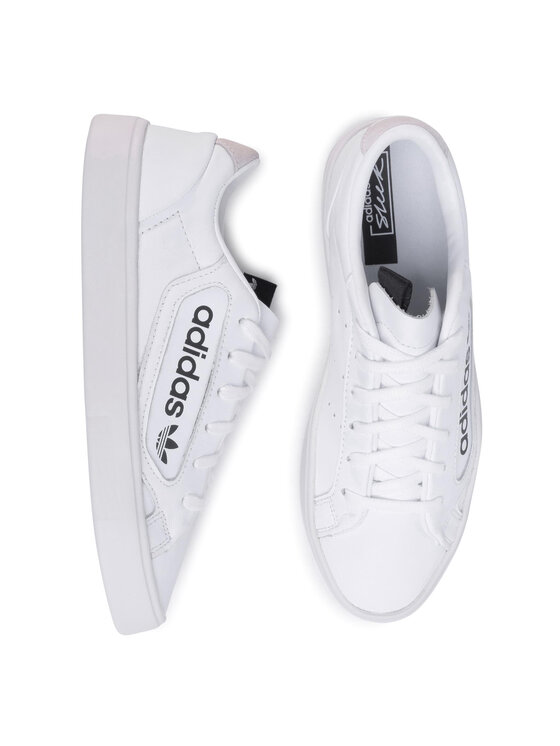 adidas sleek blanche