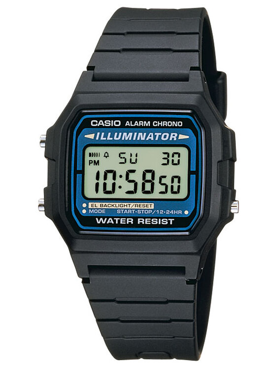 Casio Casio Ρολόι F-105W-1AWYEF Μαύρο