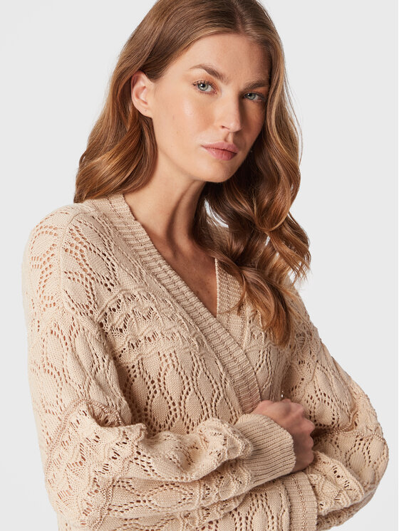 Cardigan TS.FAGUS Beige Regular Fit