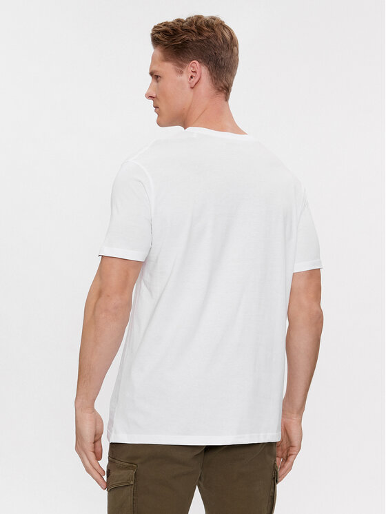 Alpha Industries Alpha Industries Marškinėliai Basic 100501 Balta Regular Fit