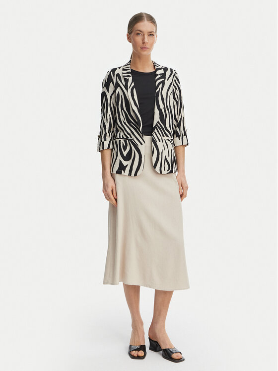 Vero Moda Vero Moda Midi sukně Mymilo 10340419 Světle béžová Regular Fit