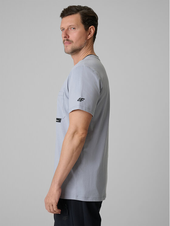 4F 4F T-Shirt CITY Szary jasny Regular Fit