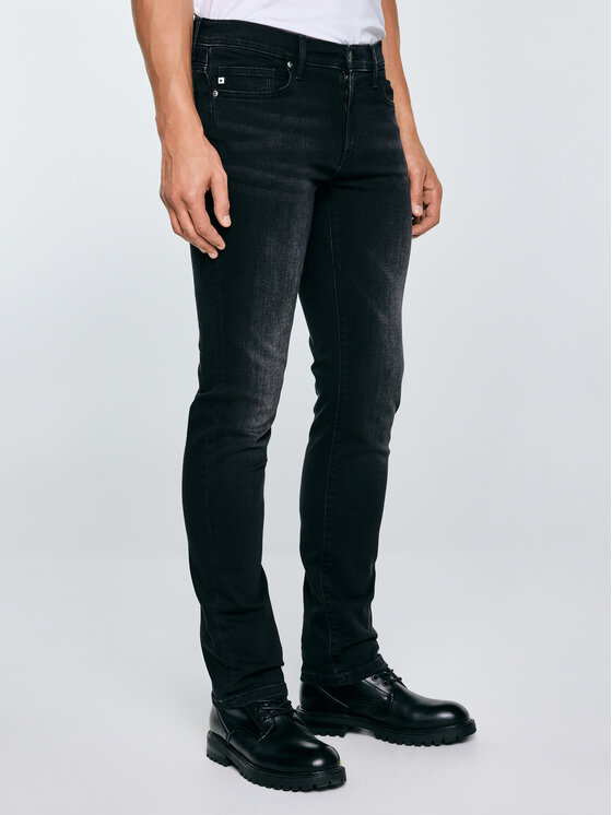 BIG STAR BIG STAR Jeansy TERRY Czarny Slim Fit