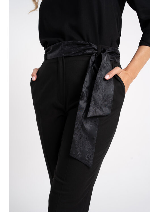 CLICK CLICK Παντελόνι υφασμάτινο 30-358 Μαύρο Slim Fit