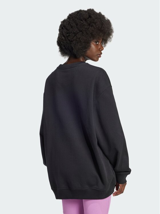 adidas adidas Bluza Essentials Oversized French Terry Czarny Oversize