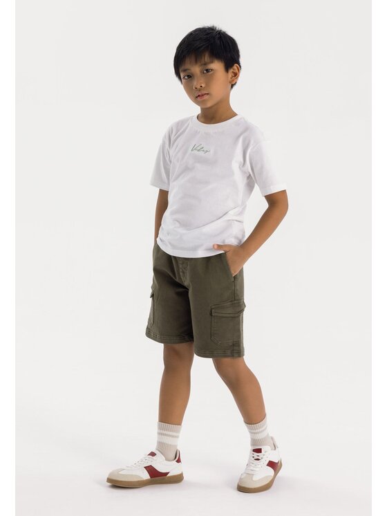 MINOTI MINOTI Szorty materiałowe 23short48 Khaki Regular Fit