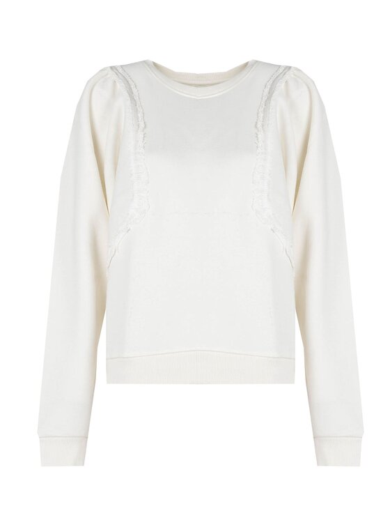 Pepe Jeans Pepe Jeans Felpa PL581254 | Esther Écru Oversize