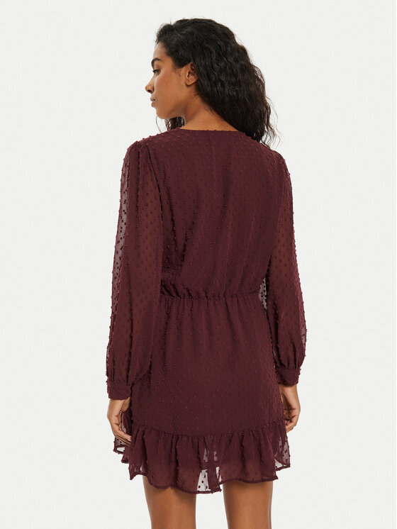 ONLY ONLY Rochie de zi Tiva 15224789 Vișiniu Regular Fit