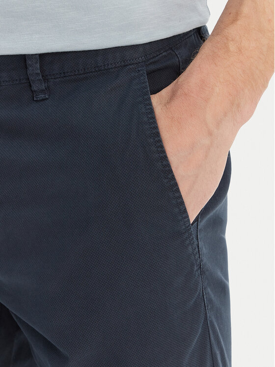 BOSS BOSS Chinosy Chino 50554754 Granatowy Slim Fit