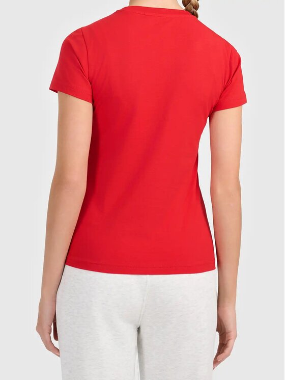 4F 4F T-shirt 4FWAW26TTSHF3500-62S Rosso Slim Fit