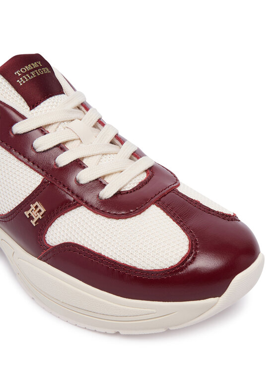 Tommy Hilfiger Tommy Hilfiger Sneakers Modern Runner Shiny Leather FW0FW09413 Dunkelrot