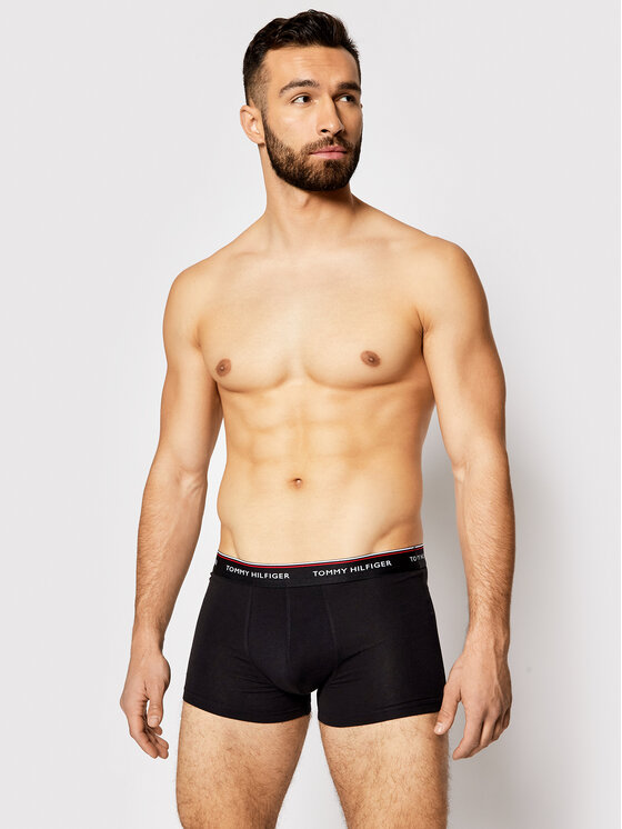 Tommy Hilfiger Tommy Hilfiger Set 3 parov boksaric 3P Trunk 1U87903842 Črna