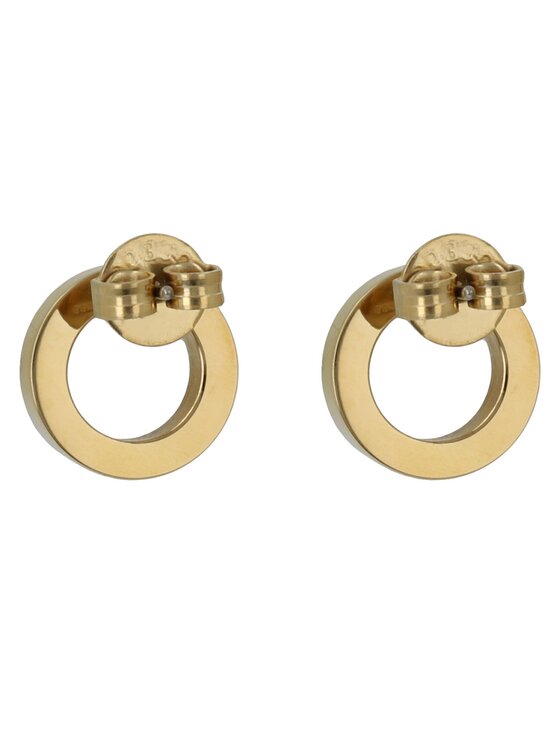 Guess Guess Naušnice Circle Lights JUBE03 173JW Žuto zlato