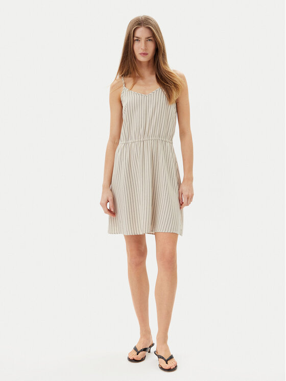 Vero Moda Vero Moda Sukienka letnia Mymilo 10303689 Beżowy Regular Fit