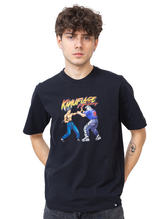 Kamuflage Kamuflage T-Shirt Endgame Czarny Oversize