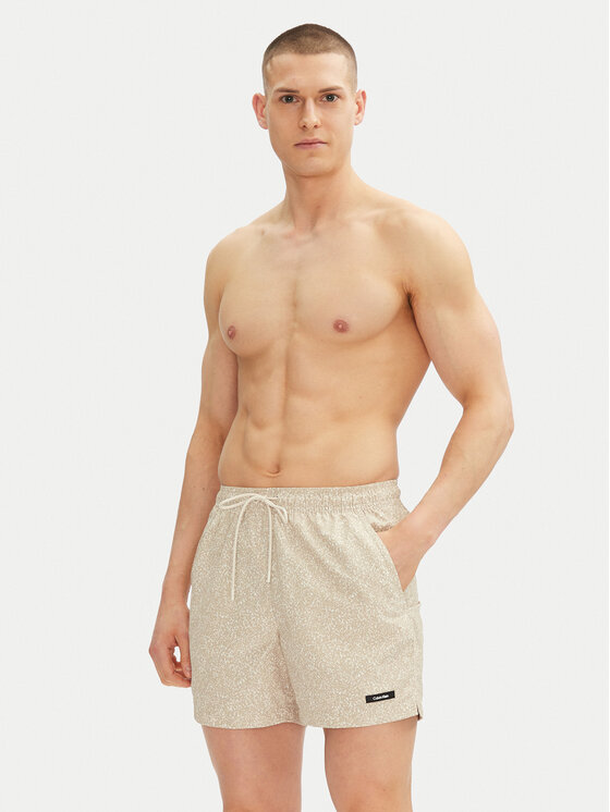 Calvin Klein Swimwear Calvin Klein Swimwear Шорти для плавання KM0KM01120 Бежевий Regular Fit